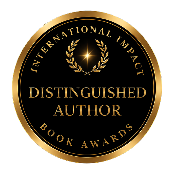 International Impact Book Awards Distinguished Author seal